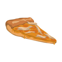 Pizza food menu fast dinner icon. Isolated and flat illustration. Vector graphic