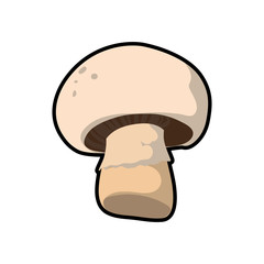 Fototapeta premium Mushroom healthy food organic food market icon. Isolated and flat illustration. Vector graphic