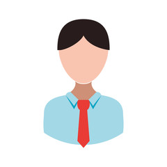 Man male person hair head avatar icon. Isolated and flat illustration. Vector graphic