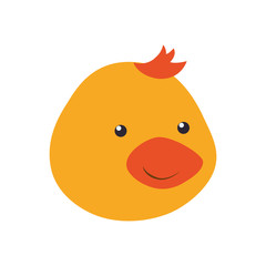 Duck cute animal little icon. Isolated and flat illustration. Vector graphic