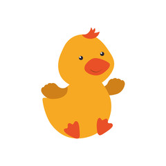 Duck cute animal little icon. Isolated and flat illustration. Vector graphic