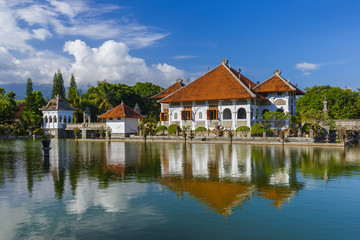 Fototapeta na wymiar Water Palace Taman Ujung in Bali Island Indonesia