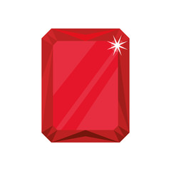 Diamond gem jewelry stone icon. Isolated and flat illustration. Vector graphic