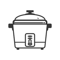 Rice cooker supply house electric appliance icon. Isolated and flat illustration. Vector graphic