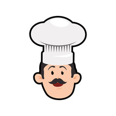 Chefs hat chef man male avatar person icon. Isolated and flat illustration. Vector graphic