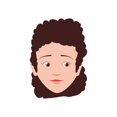 Woman female avatar person people icon. Isolated and flat illustration. Vector graphic