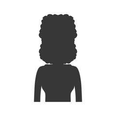 Woman female avatar silhouette person people icon. Isolated and flat illustration. Vector graphic