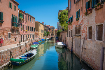 Venise Canal Rio del Trapolin barques