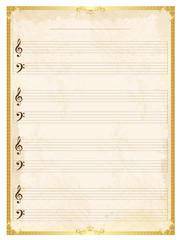 Obraz premium 音符 楽譜 音楽 背景