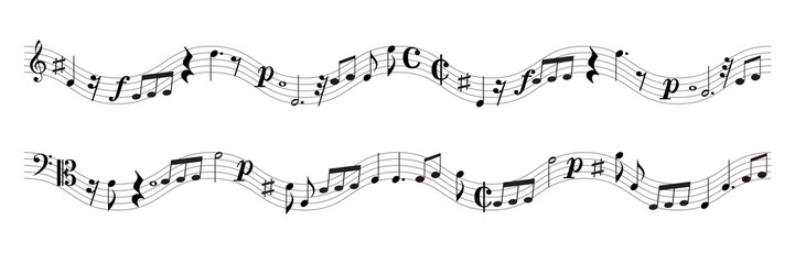 音符　楽譜　音楽