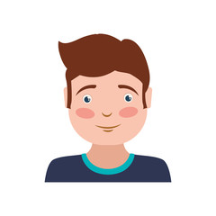 Boy male avatar person people icon. Isolated and flat illustration. Vector graphic