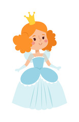 Princess vector character isolated