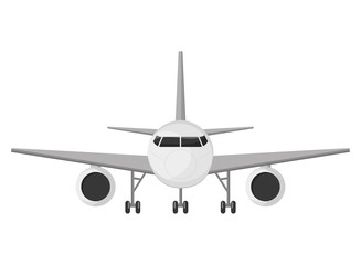 Naklejka premium flat design single airplane icon vector illustration