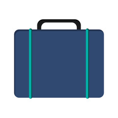 flat design isolated luggage icon vector illustration