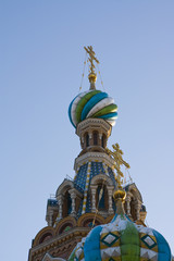 Fototapeta na wymiar White nights, Saint-Petersburg, Russia.. Church of the Savior on Blood.