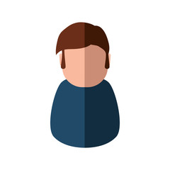 Boy male avatar person people icon. Isolated and flat illustration. Vector graphic