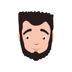 Man male avatar person people icon. Isolated and flat illustration. Vector graphic