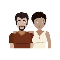 family couple parents mothers father icon. Isolated and flat illustration. Vector graphic