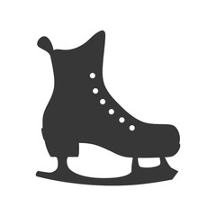 skate shoe winter sport hobby icon. Isolated and flat illustration. Vector graphic