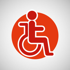 guy in wheelchair icon