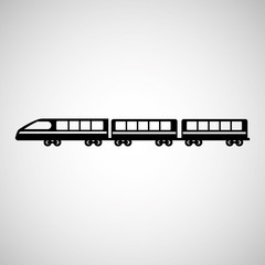Fototapeta premium train transportation icon