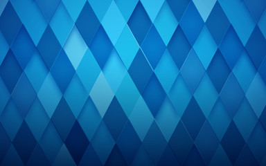 Abstract rhombus blue background. Vector Illustration