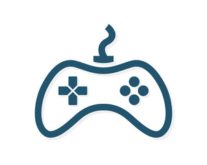 Game controller logo template. Joystick icon. © Lifeking