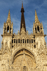 Fototapeta na wymiar Rouen Cathedral Notre-Dame