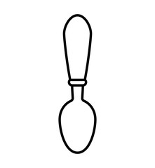 fork cutlery restaurant menu icon. Isolated and flat illustration. Vector graphic