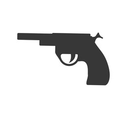 gun armed forces military icon. Isolated and flat illustration. Vector graphic
