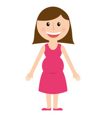 mother silhouette figure isolated icon