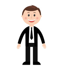 business man male silhouette isolated icon