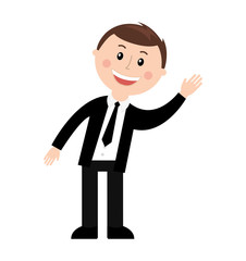 business man male silhouette isolated icon