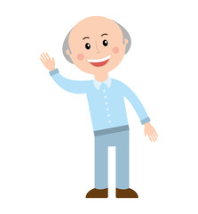 grandparents silhouette isolated icon