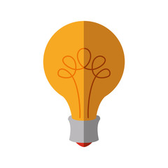 light bulb energy yellow power icon. Isolated and flat illustration. Vector graphic