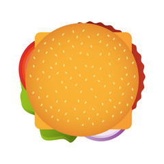 hamburger fast food icon