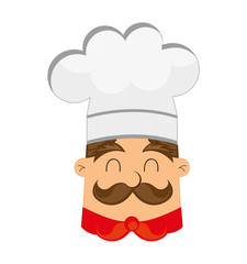 silhouette chef uniform icon