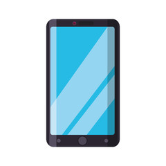 smartphone mobile cellphone gadget communication icon. Isolated and flat illustration. Vector graphic
