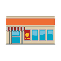 store market shop building icon. Isolated and flat illustration. Vector graphic