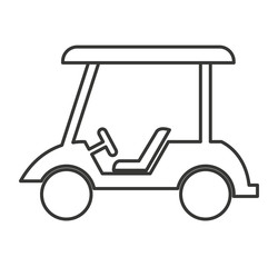 cart golf isolated icon