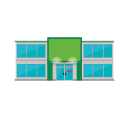 store market shop building icon. Isolated and flat illustration. Vector graphic
