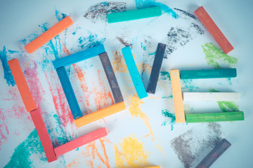 bright vibrant colours for art work