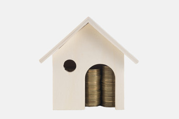 saving coins to buy a house