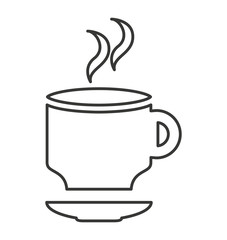 delicious coffee silhouette icon