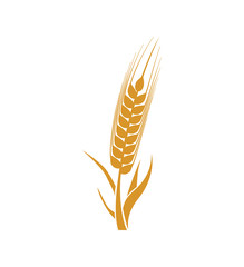 wheat ears food plant agriculture icon. Isolated and flat illustration. Vector graphic