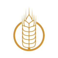 wheat ears food plant agriculture icon. Isolated and flat illustration. Vector graphic