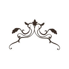 ornament decoration vintage rustic icon. Isolated and flat illustration. Vector graphic