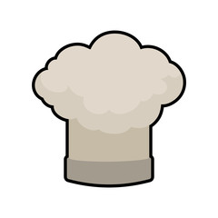 Chefs hat menu kitchen restaurant icon. Isolated and flat illustration. Vector graphic