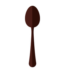 spoon cutlery menu kitchen restaurant icon. Isolated and flat illustration. Vector graphic