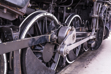 Fototapeta premium Old steam train details
